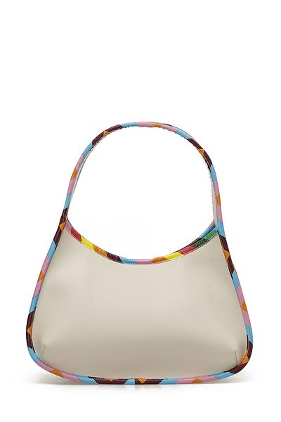 Butigo Hautfarbene Streifen Schultertasche 4FX Ecru MULTI Damen Umhängetasche
