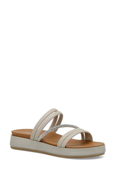 İnci INCI IBER 4FX Beige Damenhausschuhe