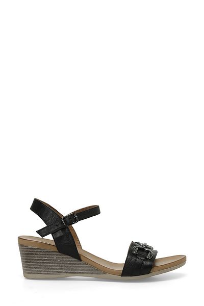 İnci Inci Samba 4Fx Women's Black Wedge Heel Sandals