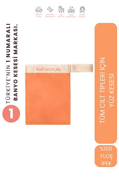 LET'SCRUB Baby Face Scrub Flushing Silk Exfoliating Glove for Sensitive Skin 1 Piece