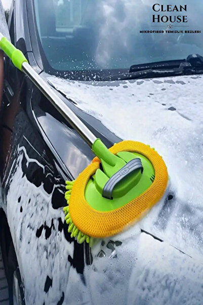 CLEAN HOUSE Araba Yıkama Fırçası, Araba Mopu, Paspas Jant Temizleme Fırçası 1...
