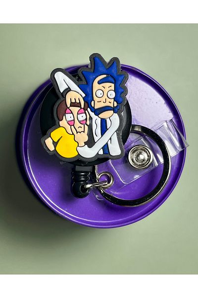 yoyo Rick And Morty Patterned Name Badge