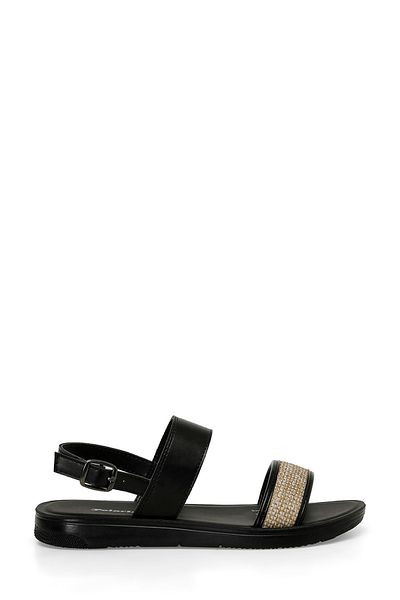 Polaris 323688 .Z 4Fx Black Women's Flat Sandals