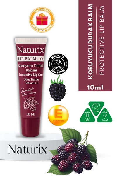 Naturix Lip Balm Protective Lip Care 10 ml |   Intensive Moisturizing and Nourishing Lip Balm