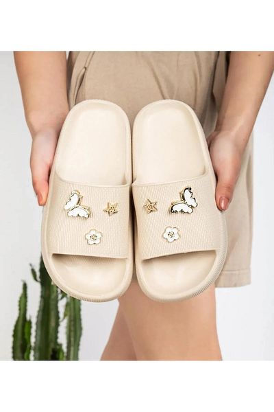 Behtah Kundura Stylish Design Open Front Beach Pool Garden Sea Summer Soft Thick Sole Daily Slippers