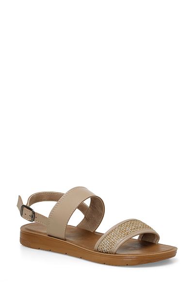 Polaris 323688.Z 4FX Beige Flat Women's Sandals