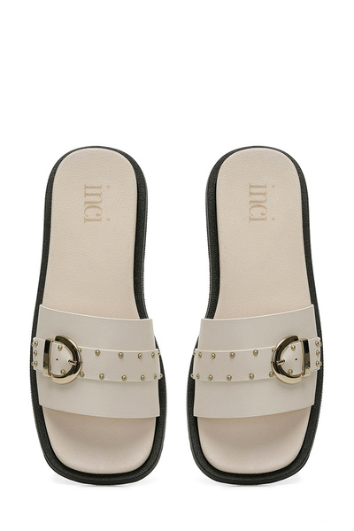 İnci Inci Nathan 4Fx Beige Women's Slippers