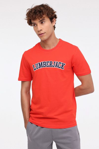 lumberjack WENEG-B 11ID53 4FX - Men's Short Sleeve T-Shirt Red