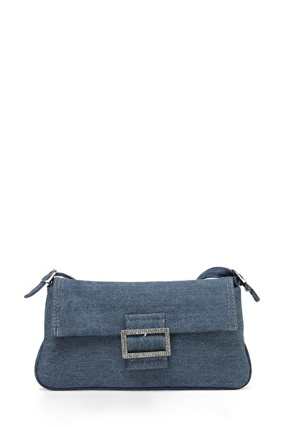 Butigo PRM DENIM BGT 4FX Mavi Kadın Çapraz Çanta