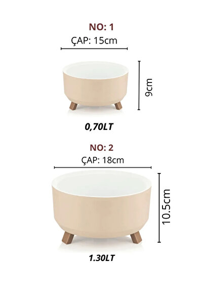 ToXA 2 Boy Plastik Aranjman Saksı Seti Menekşe Sukulent Saksısı Set