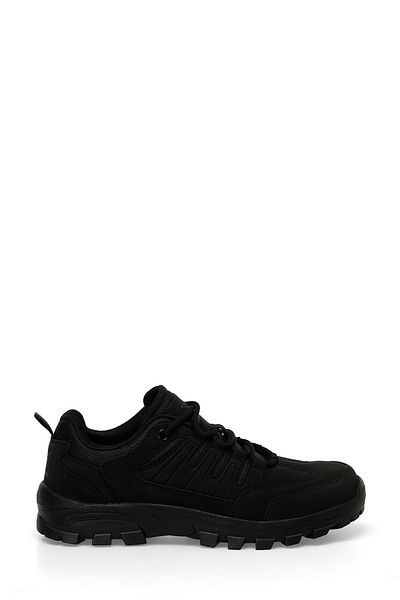 Kinetix Aslano Pu 4Pr Unisex Black Outdoor Shoes