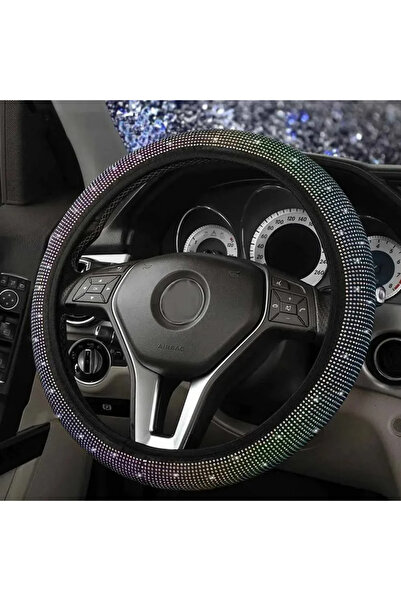 Xdeep Kadın Sürücülere Özel Gümüş Şık Pırlanta Model Geçirmeli Direksiyon Kılıfı