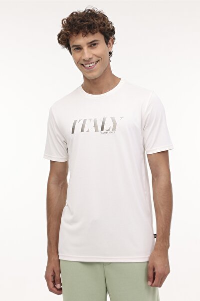 lumberjack Ml Zeyn 11Itl511 4Pr Off White Men's Short Sleeve T-Shirt