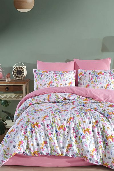 Rimo Home Double Duvet Cover Set with Elastic Sheets