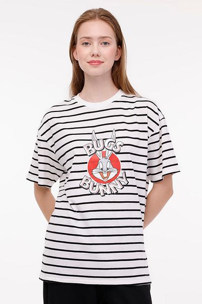 lumberjack Wl Porky 11Gfl1012 4Fx Ecru Women's Short Sleeve T-Shirt