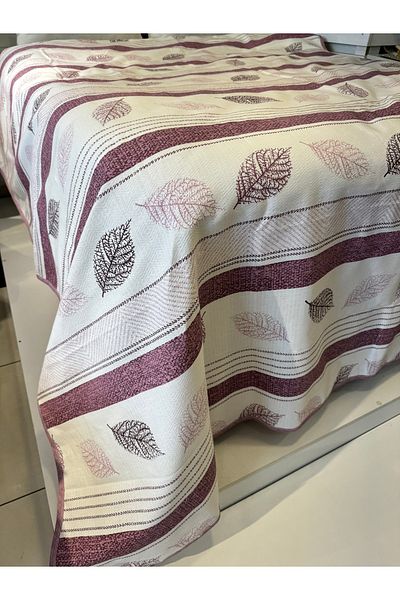 ŞENER HOME Leaf Pattern Printed 150X240 Cm. Single Single Pike