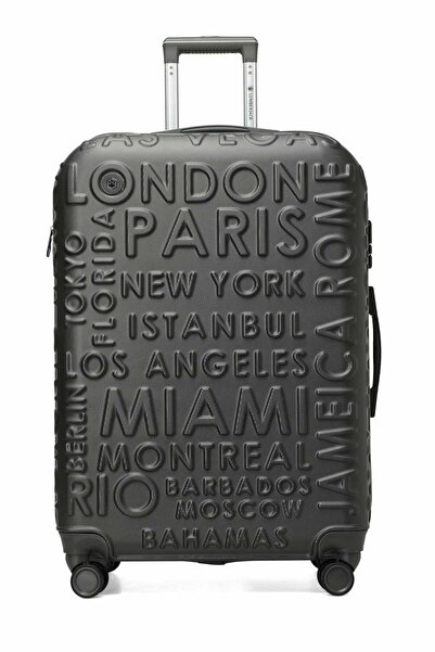 lumberjack Lugano -b Abs 5fx Gri Unisex Büyük Boy Valiz