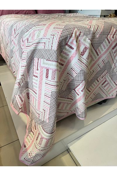 ŞENER HOME Meander Pattern Printed 200X240 Cm. Double (Battal) Single Pike
