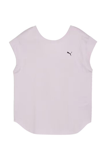 Puma STUDIO FOUNDATIONS TEE Bej Kadın Kısa Kol T-Shirt