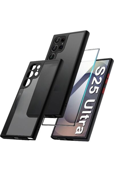 Rivor Samsung Galaxy S25 Ultra Kılıf Kamera Korumalı Buzlu Kenarları Ve Tuşla...