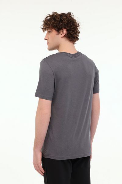 lumberjack Ανδρικό κοντομάνικο μπλουζάκι Mb Ct110 Pm C Nk T-sh 5fx Anthracite