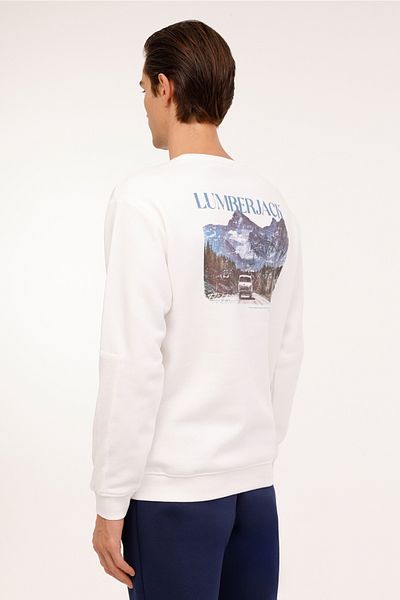 lumberjack Ml Volcano 16Dnm2004 4Pr Ecru Men's Sweatshirt