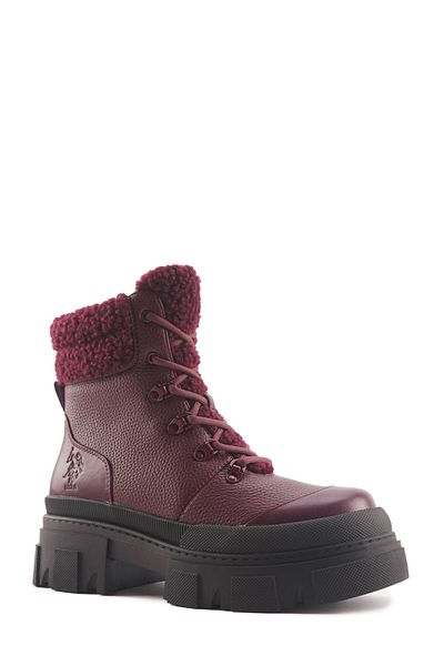 U.S. Polo Assn. Ally 4Pr Claret Red Women's Boots