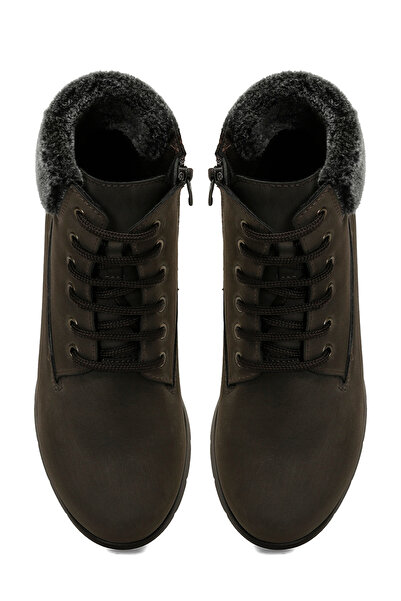 Polaris 166659.NZ4PR Haki Kadın Düz Bot