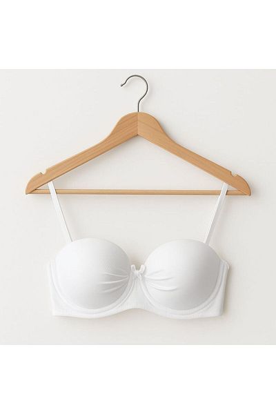 enmodaiçgiyim Sutien de damă alb fără sprijin