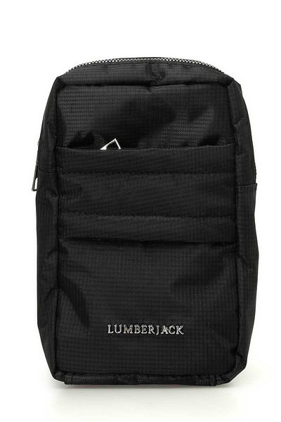 lumberjack MN LJK BODY 4PR Schwarze Herren-Umhängetasche