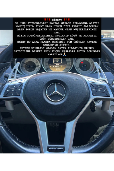 kaytaz MERCEDES GÜMÜŞ F1 KULAKÇIK PADDLE SHİFT W204 W212 W117 W176