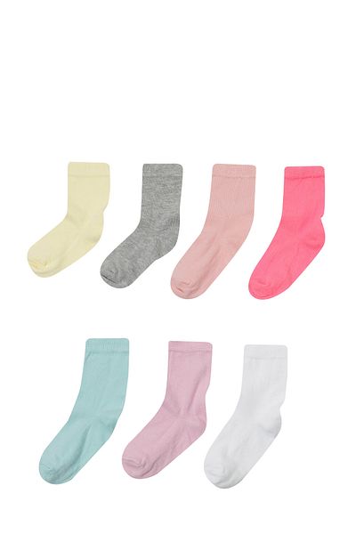 Polaris Basic 7 Li Skt-G 4Pr Multicolored Girl's 7 Li Socks