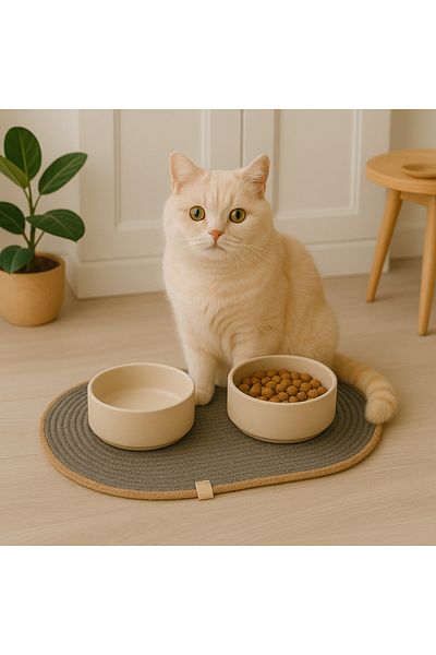 EGE ÖRGÜM Cat Feeding Mat Cat Placemat 50X30 cm