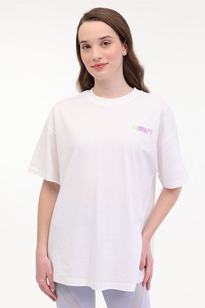 lumberjack Tricou WL MOIRA 11F212 5FX Beyaz Kadın Kısa Kol