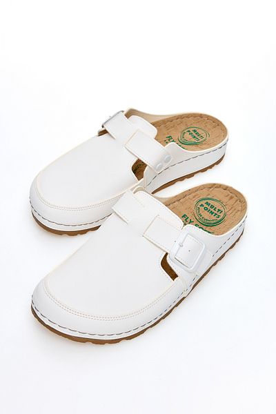FLY SOFT Παντόφλες Tenton, Flysoft Orthopedic White Sabo (ΟΡΘΟΤΗΣ, Νοσοκόμα, Νοσοκομείο, ΜΑΓΕΙΡΑΣ, EXZACI)