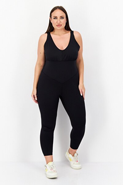 Adidas Originals Women Plus Size Sleeveless Training Jumpsuit, Black