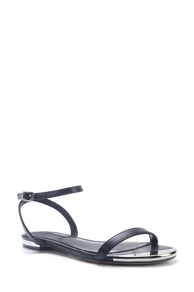 Nine West Maolaine 5fx Schwarz Damen Flache Sandalen