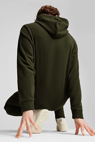 Puma Ess Elevated Hoodie Haki Erkek Sweatshirt