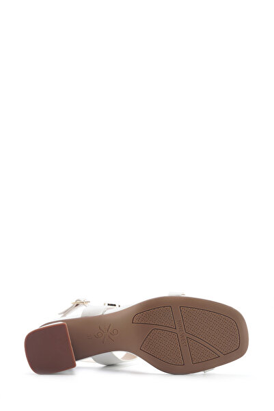 Nine West Sandale cu toc pentru femei NACEDIA 5FX albe