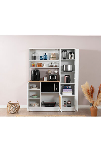 Castabal Home Vetra Hazeran Kahve Köşesi Dolap Seti