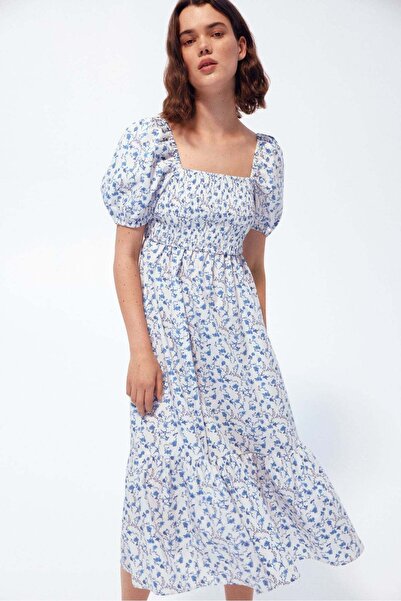 H&M فستان رضاعة من قماش البوبلين القطني من ماما