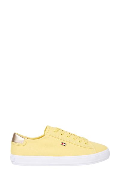 Tommy Hilfiger Vulc Canvas Lace Up Sneak sárga női tornacipő