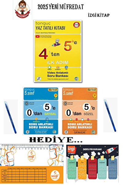 Tonguç Yayınları 4'Ten 5'E Hazırlık Seti PatPro Kalem Planlayıcı Hediyeli 202...