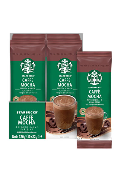 Starbucks Caffè Mocha Premium Kahve Karışımı 3 x 10'lu Paket (10x22g)