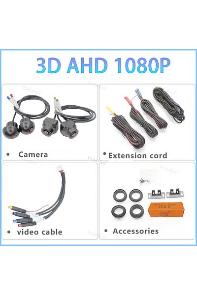VseeKan 3d 1080p Car 360° Panoramic System Camera For Android Multimedia Screen, Android Multimedia System W