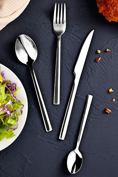 Bergner 24-piece Stainless Steel Cutlery Set Sofia Dishwasher Safe