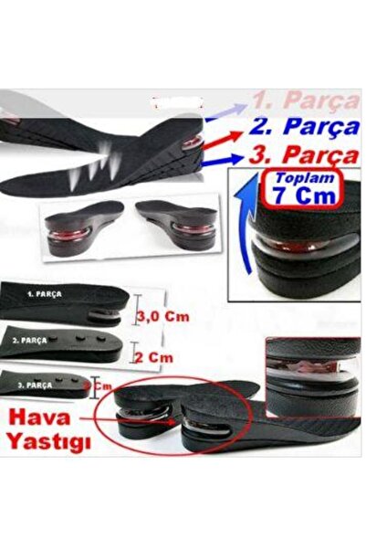 Dijital Dünyası Boy Uzatıcı Taban Hava Yastıklı Gizli Tabanlık Ayakkabı Topuk Boy Uzatma Tabanı 7 Cm