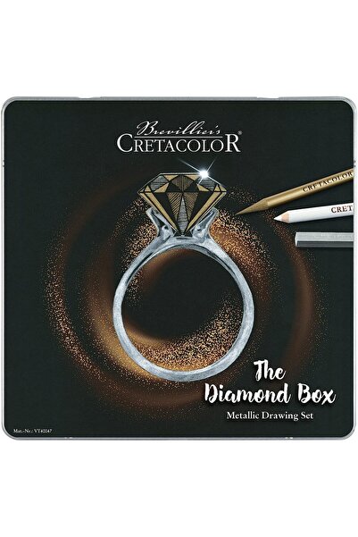 Genel Markalar Diamond Box Luxury Drawing Premium Eskiz Çizim Seti 15'li Meta...