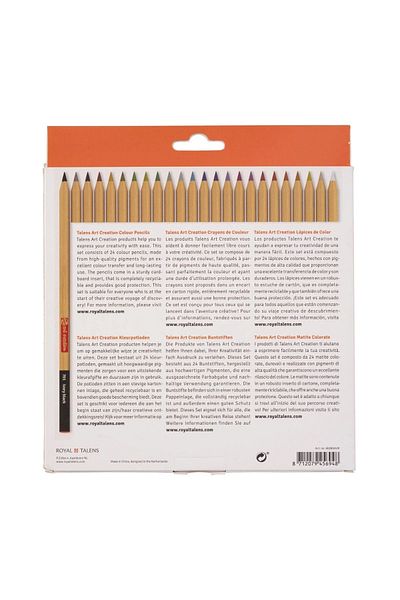 Talens Art Creation Color Pencils Set of 24 Artistic Dry Paint Pens /9028024m