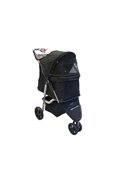 Tommy Evcil Hayvan Arabası 80x46x99cm Siyah Max 15 Kg